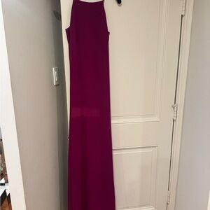 Badgley mishcka Elegant Magenta Evening Gown